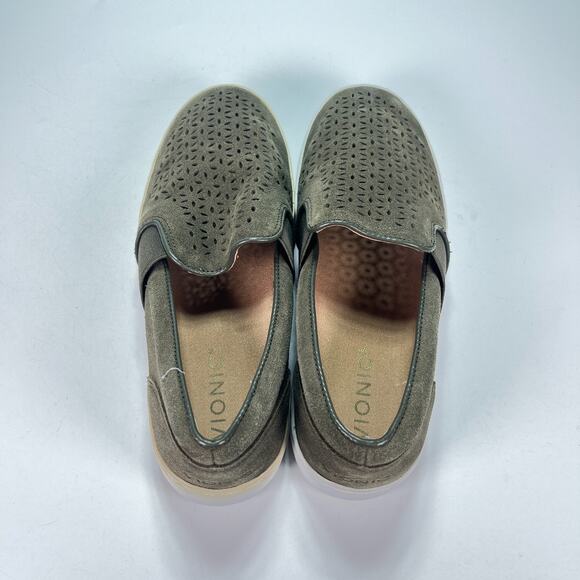 Vionic Kani Olive Green Casual Slip On Sneakers Shoes TVW5352 Women's Size 7 - Picture 6 of 10